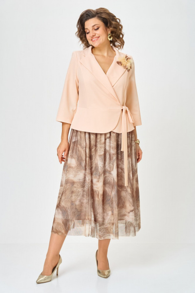 Платье Bonna Image 922/15 бежевый - фото 7