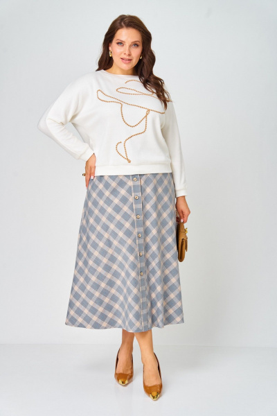 Джемпер, юбка Danaida 2188 клетка - фото 5