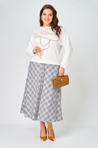 Джемпер, юбка Danaida 2188 клетка - фото 3