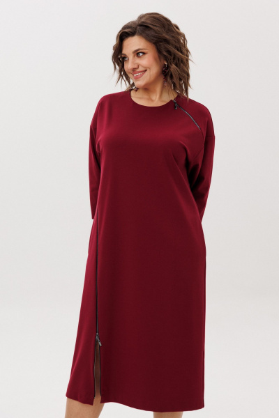 Платье Anelli 58 гранатовый_закат - фото 7