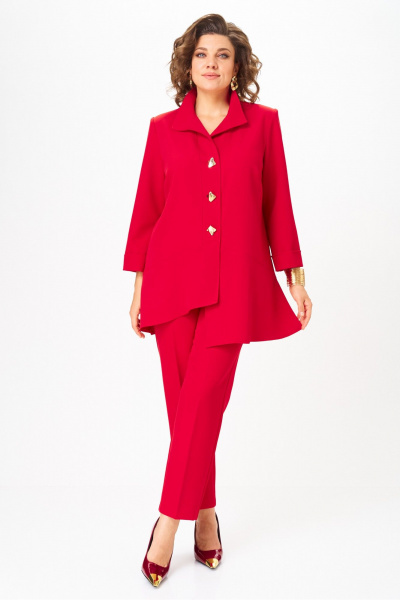 Брюки, туника Vilena 1110 красный - фото 11