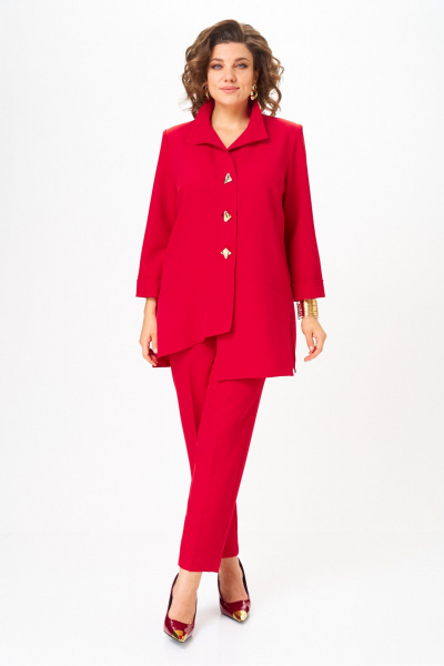 Брюки, туника Vilena 1110 красный - фото 10