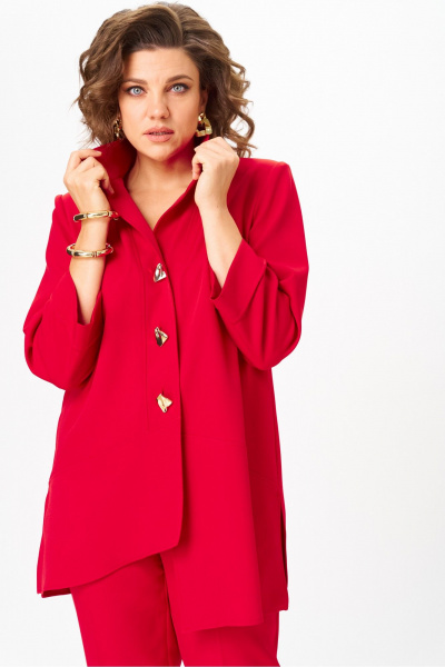 Брюки, туника Vilena 1110 красный - фото 9