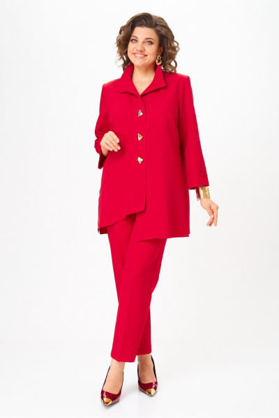 Брюки, туника Vilena 1110 красный - фото 2