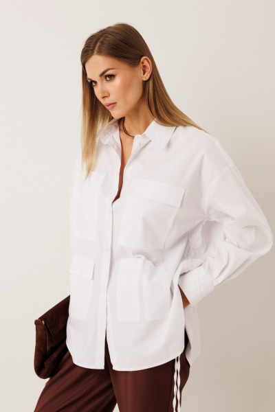 Блуза KOKOdea 20003.2 белый - фото 4