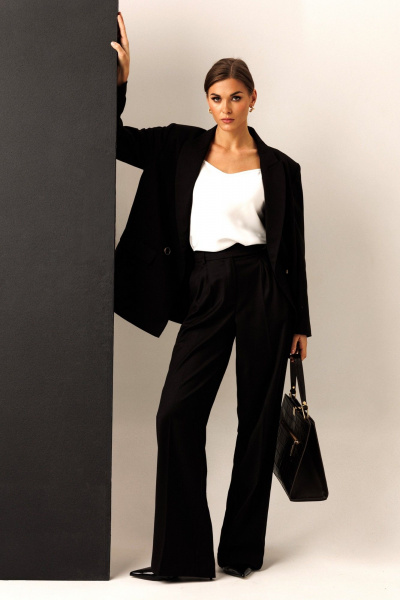 Брюки, жакет KOKOdea 30002 чёрный - фото 2