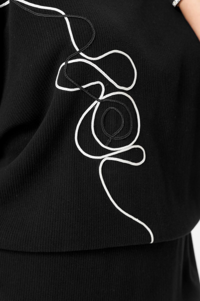 Платье Karina deLux M-1413 черный - фото 3