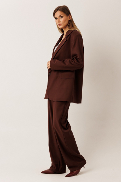 Брюки KOKOdea 50001.3 шоколад - фото 1