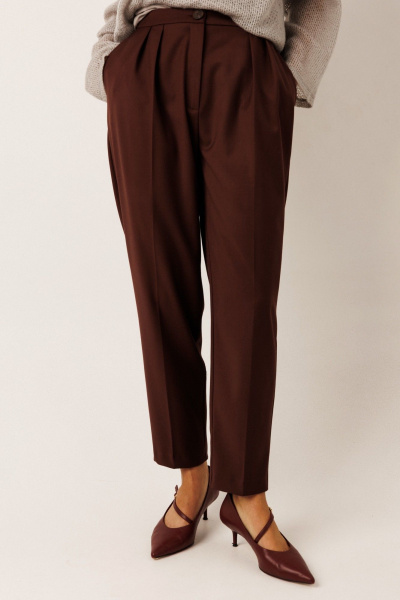 Брюки KOKOdea 50004.1 шоколад - фото 4
