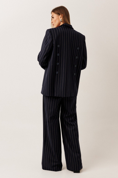 Брюки KOKOdea 50006.1 тёмно-синий - фото 5