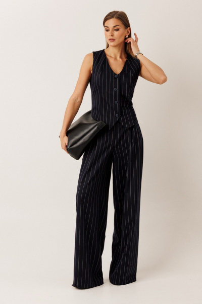 Брюки KOKOdea 50006.1 тёмно-синий - фото 2