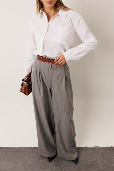 Брюки KOKOdea 50006.2 серый - фото 9