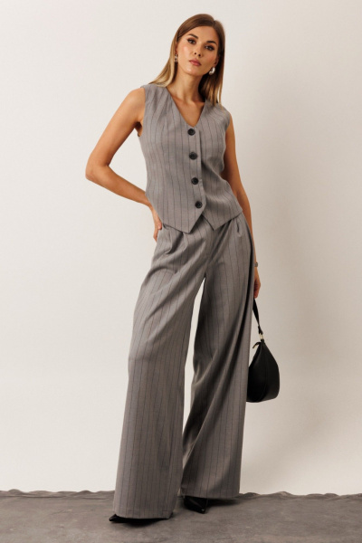 Брюки KOKOdea 50006.2 серый - фото 5