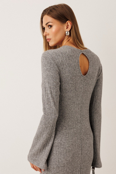 Платье KOKOdea 70006 серый - фото 5