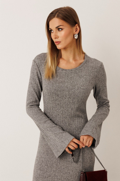 Платье KOKOdea 70006 серый - фото 4