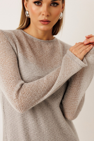 Платье KOKOdea 70009 серый - фото 4