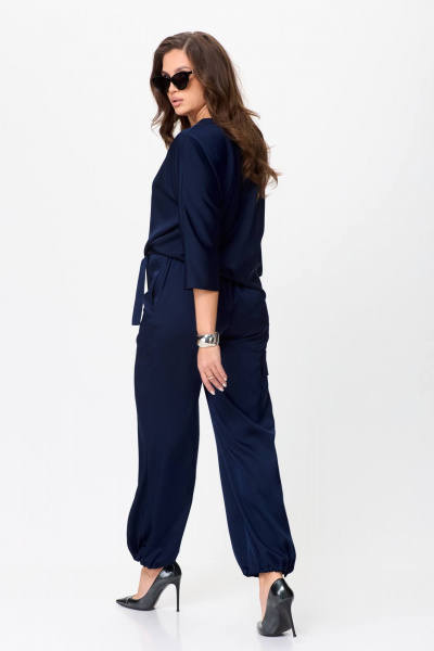 Блуза, брюки Karina deLux M-1295/1 темно-синий - фото 7