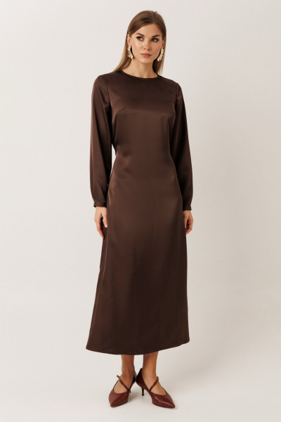 Платье KOKOdea 70012 шоколад - фото 1