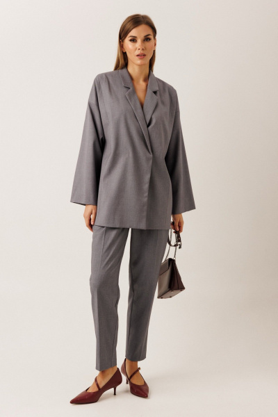 Жакет KOKOdea 80003 серый - фото 4