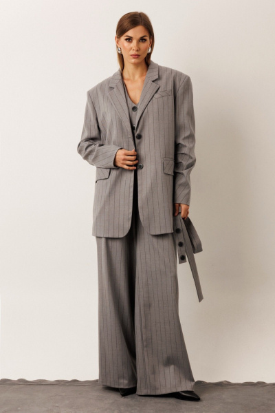 Жакет KOKOdea 80004 серый - фото 1