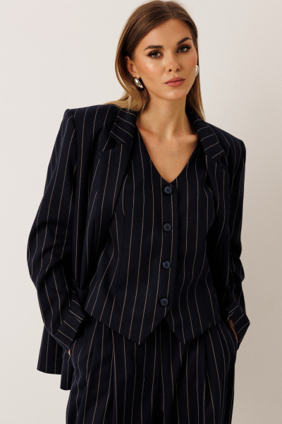 Жилет KOKOdea 81001.1 тёмно-синий - фото 5