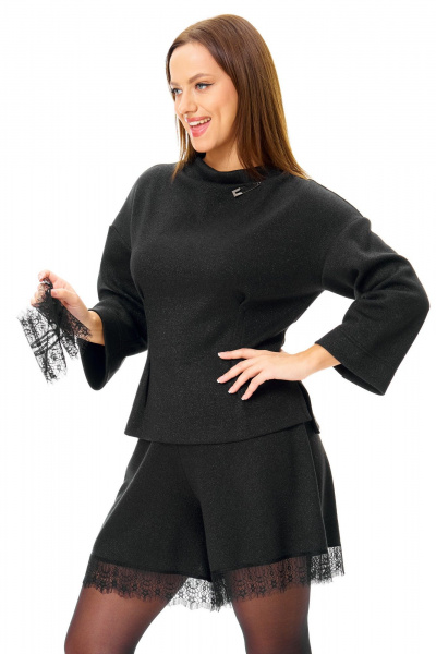 Джемпер, шорты, манжеты T&N 7715 черный - фото 2