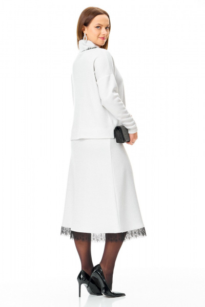 Джемпер, юбка T&N 7722 белый - фото 4