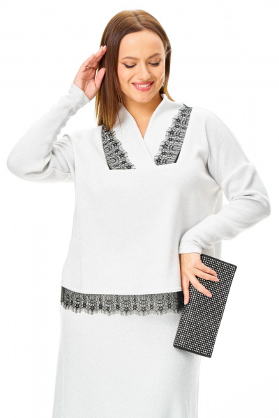 Джемпер T&N 7723 белый - фото 1