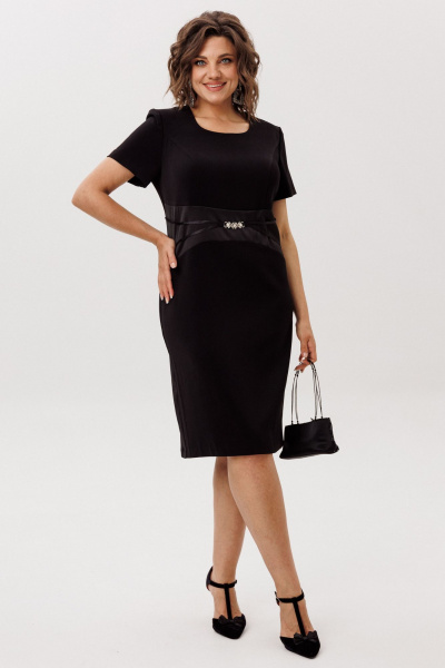 Платье Anelli 1761 черный_лебедь - фото 1