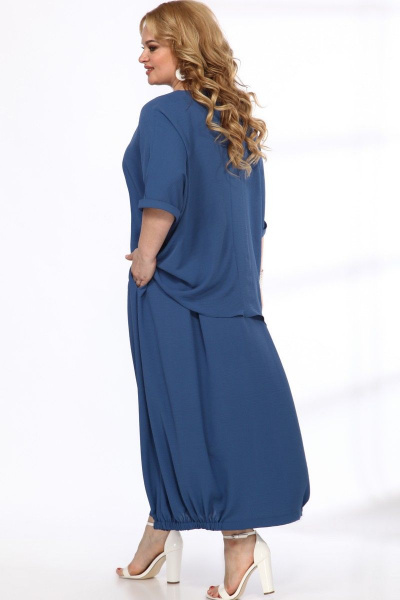 Блуза, юбка Angelina & Сompany 529/1 синий - фото 3