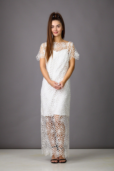 Жакет, платье Rosheli 842/2 молочный - фото 6