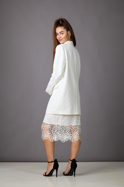 Жакет, платье Rosheli 842/3 молочный - фото 8