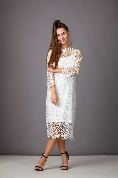 Платье Rosheli 843/3 молочный - фото 3