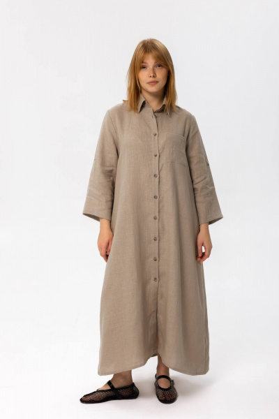 Платье SHLOMO 4-1 светло-серый - фото 1