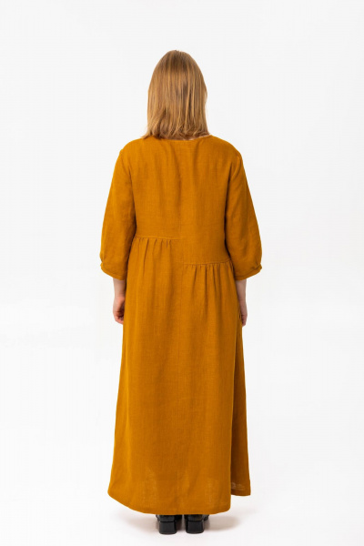 Платье SHLOMO 4-33 горчичный - фото 2