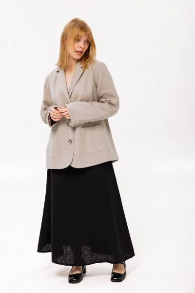 Жакет SHLOMO 6-1 светло-серый - фото 1