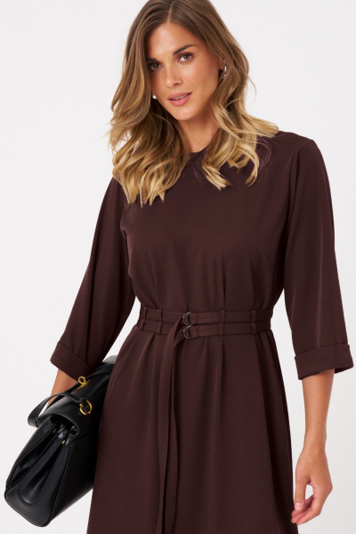 Платье Панда 115280 темно-бордовый - фото 2