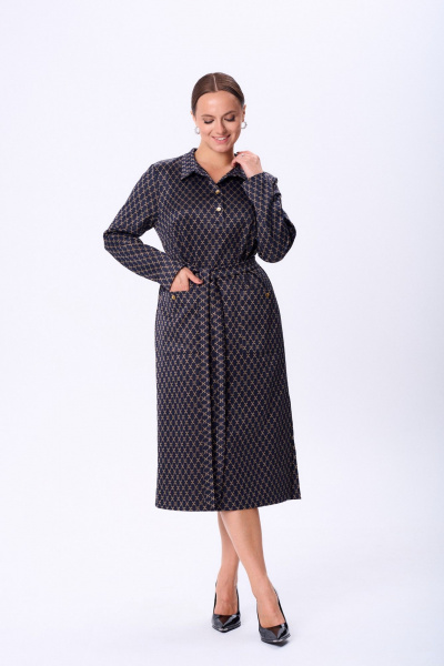 Жакет, юбка TVIN 7878 синий - фото 2