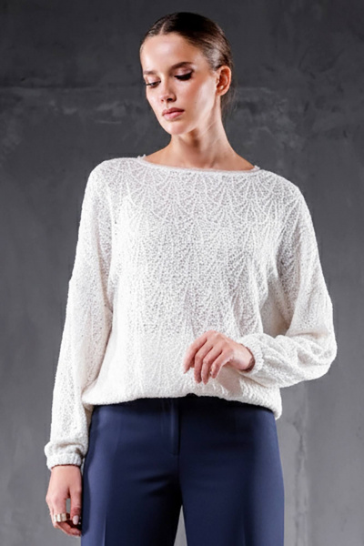 Джемпер Erika 7201-1 белый - фото 5