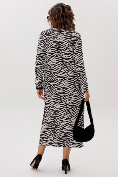 Платье Anelli 1755 черно-белое_кино - фото 5