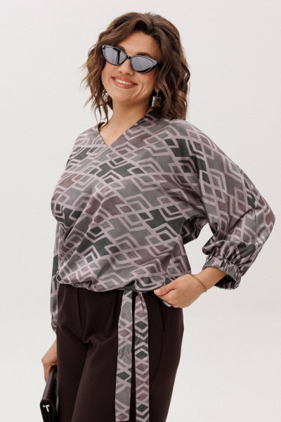 Блуза Anelli 1662 ромбовидные_холмы - фото 6