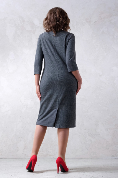 Трикотажное платье с подрезом по поясу и шлицей в спинке Avanti 1612 - фото 2