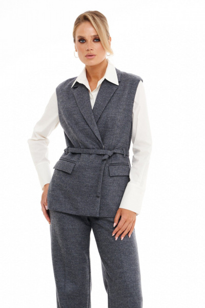 Брюки, жилет Prestige 5564 темно-серый - фото 1
