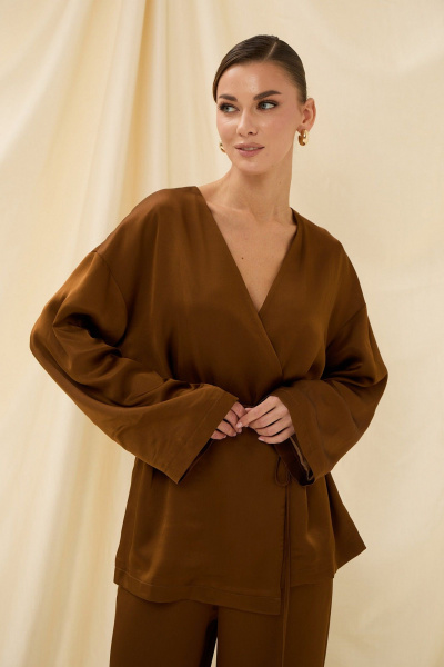 Брюки, жакет Prestige 5623 охра - фото 2