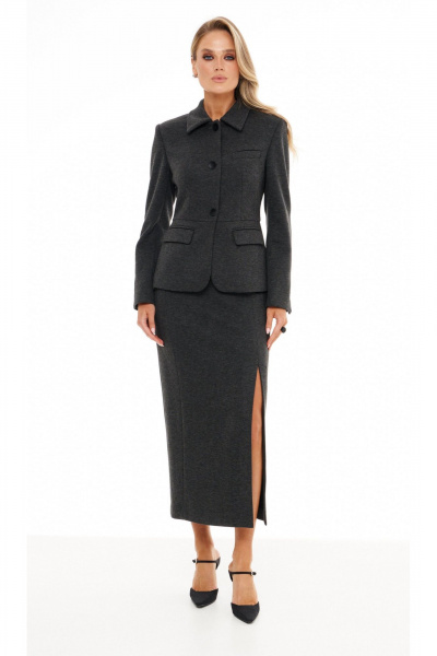 Жакет, юбка Prestige 5545 графит - фото 1