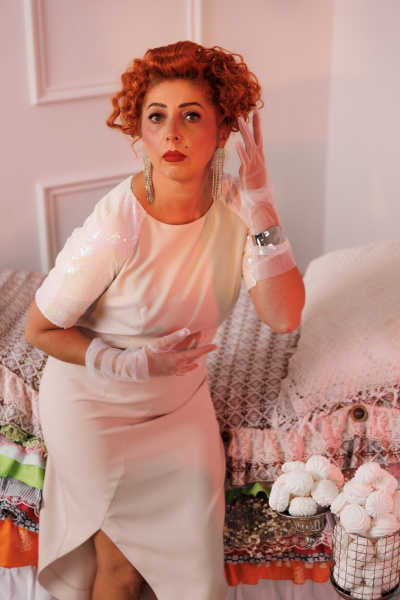 Платье Mubliz 296 экрю - фото 16