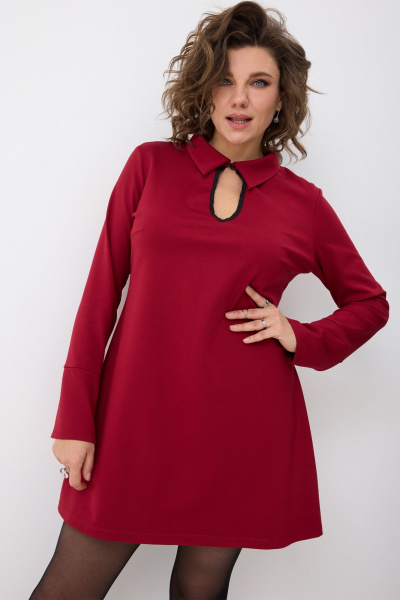 Платье BegiModa 1062 бордо - фото 7