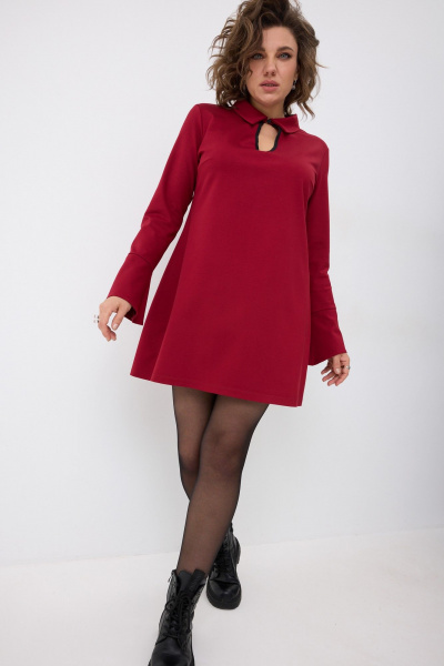 Платье BegiModa 1062 бордо - фото 6