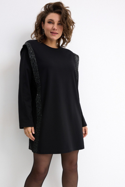 Платье BegiModa 1063 черный - фото 5