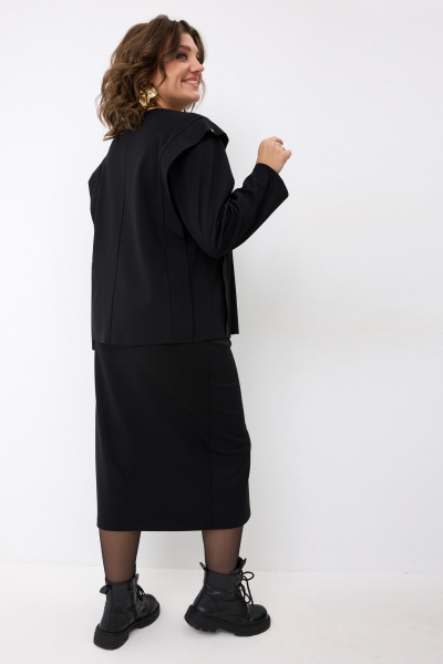 Джемпер, юбка BegiModa 3101 черный - фото 9